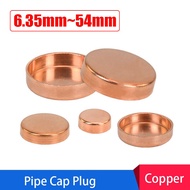 ID 6.35mm~54mm Copper Pipe Cap Sealing Cap Copper Pipe Fittings Welding Plug Sealing Plug