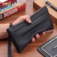 card holder card holder wallet Beg trompet kecil, beg klac tekstur kulit lelaki, beg telefon bimbit 