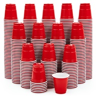 Lilymicky 600 PACK 2 oz Plastic Shot Glasses, Red Disposable Shot Cups, Mini Red Shot Cups, 2 oz Par