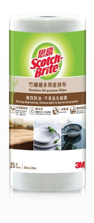 思高™竹纖維多用途抹布 25片裝 (868HK)