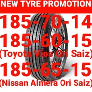 New Tyre Promotion Ready Stock 😎 185-70-14,185-60-15,185-65-15