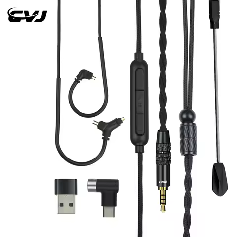 CVJ-HATO2 With Microphone About 2 Meters Long Interchangeable Plug 3.5/Type-C Gaming Headset Headpho