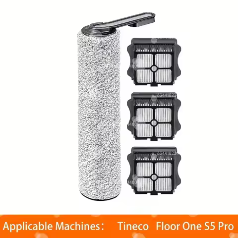 1 Brush Roller + 3 HEPA Filters Compatible For Tineco Floor ONE S5 / Floor One S5 Pro 2 Smart Cordle