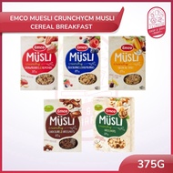 EMCO Crunchy Musli Muesli Cereal Breakfast - 375g (Flavor: Hazelnut, Chocolate, Tropical Fruit,Blueb