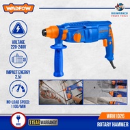 WADFOW Rotary Hammer (800W), FREE 3 Drill Bits & 2 Chisel Bits, SDS+ - WRH1D26