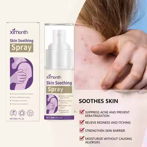 Ximonth Skin Soothing Spray Relieves Redness Itching Nourishes Moisturizes Soothes Skin Non Irritati