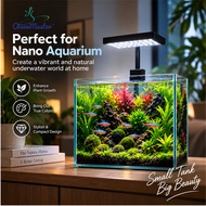 OseanMaster LumiGlo+ Aquarium LED Light Nano Color Booster Fish Tank Lamp White Blue Red LED With Cl