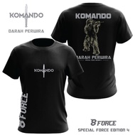 BAJU MILITARY SILKSCREEN KOMANDO COMMANDO READY STOCK