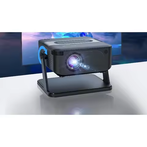 HA109 Projector Android11 WiFi6 BT5.0 280 ANSI 720P Buil-t-in App Mirror SmartPhone for 1080P 4K Vid