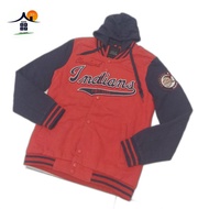 Hoodie MLB Indians Baseball Original Second pria & wanita
