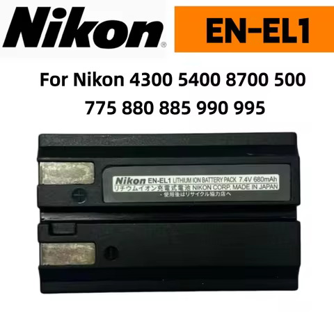 Original 680mAh 7.4V EN-EL1 Battery ENEL1 Battery for Nikon 4300 5400 8700 500 775 880 885 990 995 B