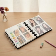 A5 Binder Photocard Album - Mushroom-Button Closure, 80 Pockets 3x7 Inch, Kpop Blackpink Pokemon Lom