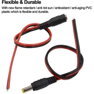 DC Female Jack Cable DC Power Adapter Female Jack DC Female Socket 2.1x5.5 MM Wire Cable CCTV Socket