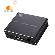8K DP Switch 1.4 Bi-Direction Switch Converter 2X1/1X2 Support 4K@120Hz 8K@30Hz for Multiple Display