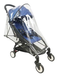 1入組嬰兒手推車雨衣透明eva柔軟耐用防水手推車罩,適用於緊湊可折疊輕便手推車和保護遮陽傘車,防風雨,輕便適旅行