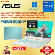 #AT260 Used ASUS TUF FX506H Intel Core i7-11800H 16GBD4 512GB SSD Nvidia RTX3050Ti RTX 3050 Ti Gamin