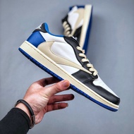 Ready stock Travis Scott x Jordan  AirJordan 1 AJ1 Low OG SP Barb 2.0 OFF-WHITE Lightning retro bask