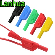 LANHUA Banana Plug, Stackable Black Red Banana Plug Connector, Adapter 4MM Banana Plug Wire Solder I