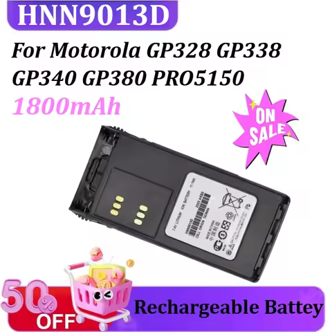 HNN9013D 1800mAh Battery for Motorola GP328 GP338 GP340 GP380 PRO5150 PRO7150 HT750 HT1250 Rechargea
