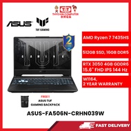 ASUS-FA506N-CRHN039W-AMDRYZEB7-7435HS,16GBR5,512GBSSD,RTX30506GVR6,15.6"FHD,W1164,2YRS