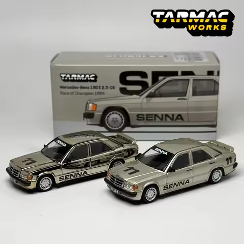 TW 1:64 Tarmac Works Mercedes-Benz 190 E 2.3-16 Race of Champion 1984 Alloy Car Model Chase