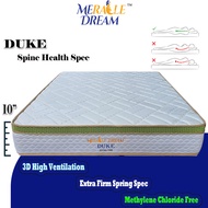 Tilam Single Mattress-Duke-Comfort TOP PANEL+Fast Cooling,Chiropractic Spine Health-10"-Extra Firm-H