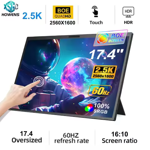 HOWENS 14/15.6/17.3 Inch 1080P Mini Second Gaming Display Portable Monitor External Screen for MAC/L