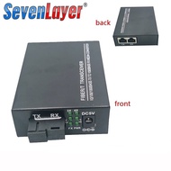 10/100M Fast Ethernet Switch Media Converter 1 SC 2 RJ45 UTP Converter 20KM Ethernet Fiber Optical Single Mode fiber Port