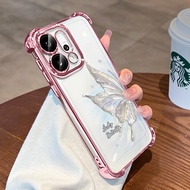 เคส OPPO Reno 14 13 5G เคส OPPO Reno 14 13 Pro 5G เคส OPPO Reno 13F 14F 5G ผีเสื้อหลายตัวสี่มุมถุงลม