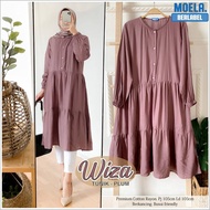 [ BISA COD ] Wiza Tunik Bahan Katun Rayon Size M - XL Atasan Wanita Muslim Terbaru 2020 / Tunik Terbaru / Tunik Muslim Murah / Atasan Remaja Dewasa Lengan Panjang / Kekinian / Hijab / Modern / Baju Muslim