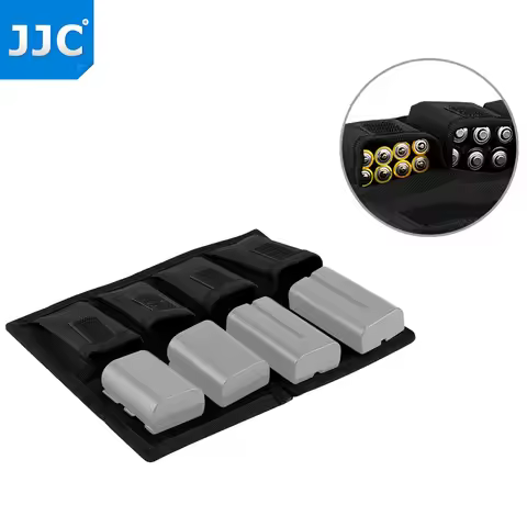 JJC Camera Battery Pouch Case Holder Store SD CF XQD Memory Cards for Canon Nikon Sony Fujifilm Rico