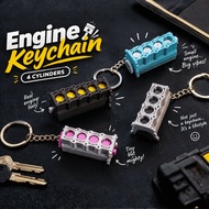 3D Printed - Engine Keychain