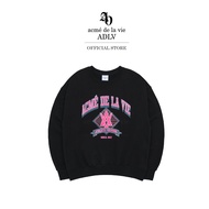 ADLV [acme de la vie] เสื้อแขนยาว รุ่น Diamond A Logo Symbol Sweat Shirt Black Black (50011SDMSWU_F3