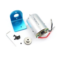 Replacement 540 Brushed Motor with Mount Base and Motor Gear Compatible with Wltoys 1/18 A959-B A969