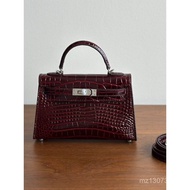 Women Shoulder Mini Kelly Bag Handbag Kelly Bag Highlighter Second Generation Niche 2024 New Style C