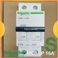 MCB 2P 16A A9F74216 IC60N SCHNEIDER mcb 2phase c16 original Schneider