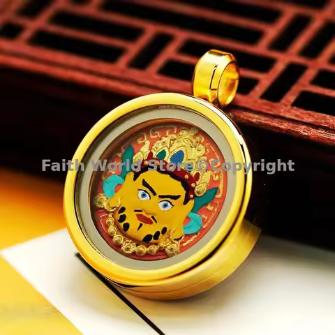 GOOD Amulet Asia Thailand Goddess of Tara Mahakala Mammon Buddha talisman Exorcism bring good luck a