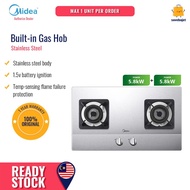 Midea Dapur Gas Tanam Keluli Tahan Karat - Stainless Steel Built-in Gas Hob MGH-8216SS MGH8216SS