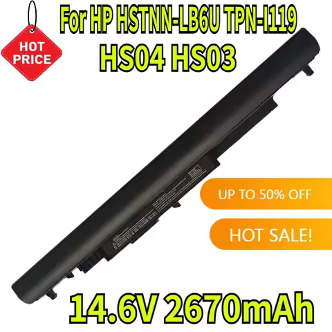 14.6V 2670mAh HS04 HS03 Laptop Battery for HP 807956-001 807611-131 HSTNN-LB6U 15-AY039WM 14 TPN-I11