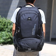 New Style Korean Version Large-Capacity Backpack Men's Backpack Outdoor 70L Hiking Bag Travel Bag Tr