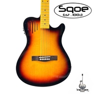 กีตาร์โปร่งไฟฟ้า Sqoe SA-100 Silent | Acoustic Tele | เน้นใช้งานภาคไฟฟ้า 🎉มีเก็บปลายทาง