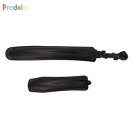 [Predolo] 2 Pieces Two-Wheeler Plastic Mudguard Spray Protection Mountain Bike Mudguard Set Easy to 