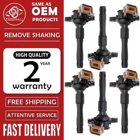 1/6PCS 12131748017 Ignition Coil 1748017 LR022494 For 1997-2000 BMW 528i 328i 2001-2002 BMW 325i 352
