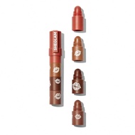 Mega Lip Stacks-Brown-Brownie Stack ชุดลิปสติกเนื้อครีมแมตต์สีน้ำตาล 4 In 1 ที่มีเม็ดสีสูง ไม่ทำให้แ