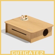 [Cuticate2] Small Animal House Habitat, Hamster Hideout Cage, Guinea Pig Cottage Hamster Cage for Hamster Gerbils Chinchilla