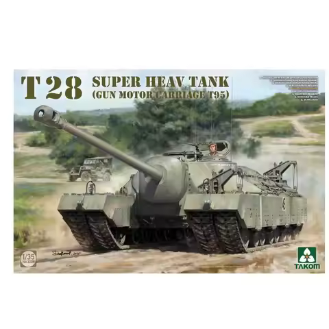 TAKOM 2209 1/35 T28 Super Heavy Tank (Gun Motor Carriage T95) Assembly Model Kit