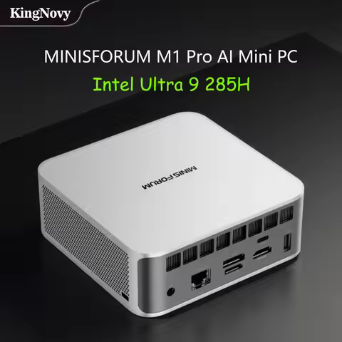 MINISFORUM M1 Pro AI Mini PC, Intel Core Ultra 9 285H Processor, 16 Cores 22 Threads, OCuLink Dual U