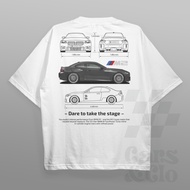 COD，Cars and Clo - Regular Fit White - BMW G87 M2 Blueprint T-Shirt - G87 M2 Black, S