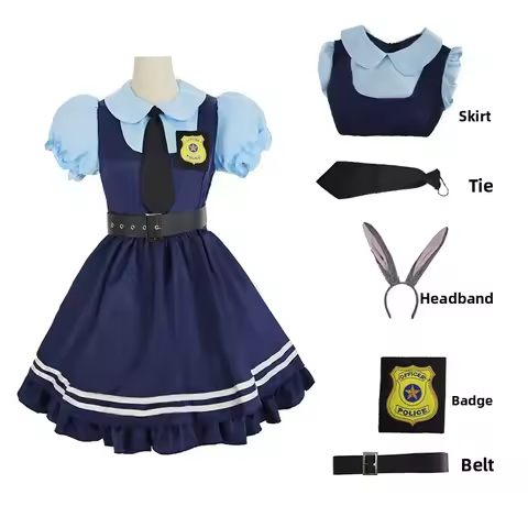 Anime Zootopia Judy Fox Cosplay Dress Male Female Cosplay Anime Judy Hopps Nick Wilde Costume Suit C