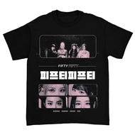 FIFTY FIFTY-FIFTY T-SHIRT REGULAR BLACK VINTAGE TEE UNISEX TOP BAND CLOTHES